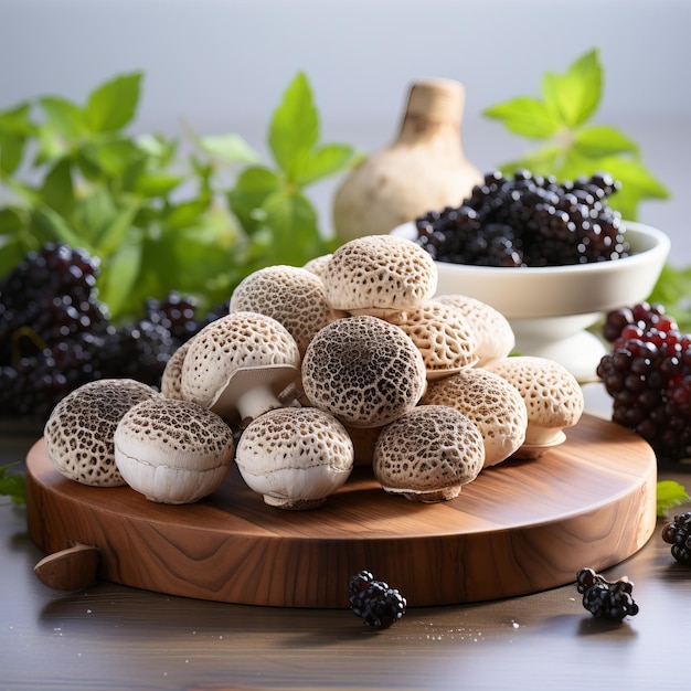 Witte truffelpaddenstoel een zeldzame delicatesse met een nootachtige smaak een duur voedingsmiddel concept zeldzaam