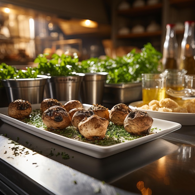 Witte truffelpaddenstoel een zeldzame delicatesse met een nootachtige smaak een duur voedingsmiddel Concept Zeldzaam