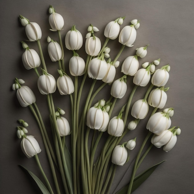 witte tulpen