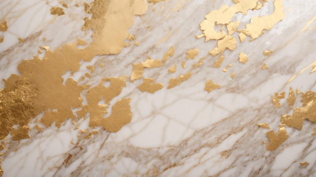 Witte vloer en gouden marmer steen textuur achtergrond
