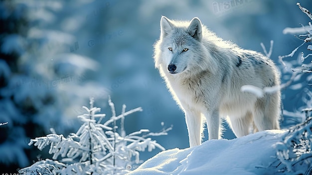 Witte wolf.