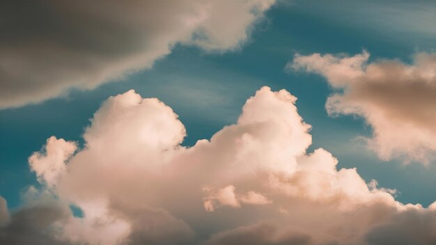 Witte wolken in blauwe hemel afbeelding