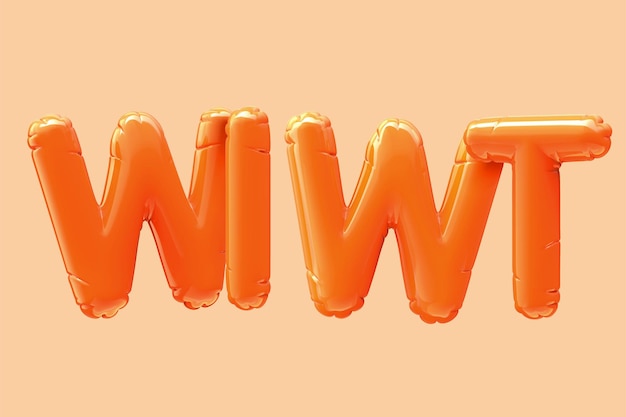 wiwt orange foil balloon