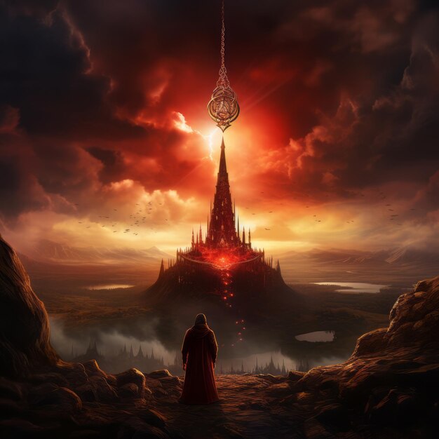 Wizard's Tower The Enchanting Amulet of the Glowing Red Stone