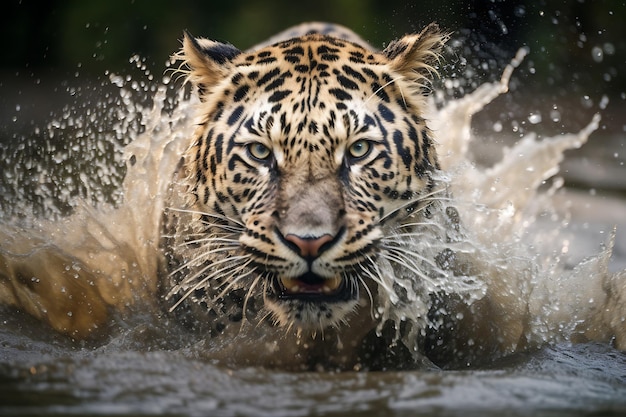 Woeste schoonheidsroofdieren in actie-natuurfotografie