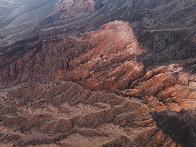 Woestijn in de Andes Texturen en oppervlakken