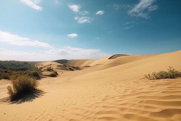 Woestijn met Duinen Ai generatief