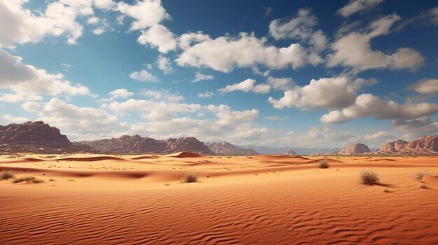 Foto woestijn mirage natuur achtergrond