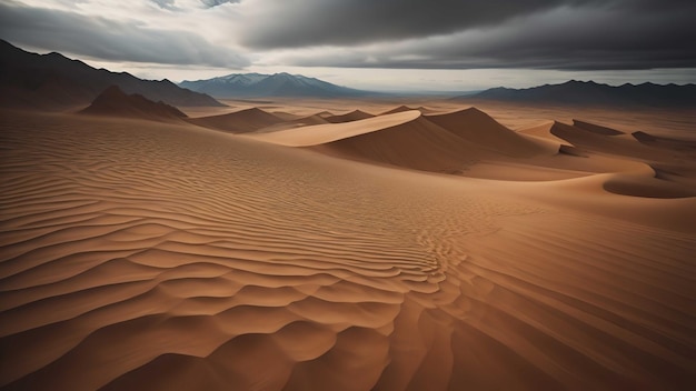 Woestijn zandduinen in Death Valley National Park generatieve ai