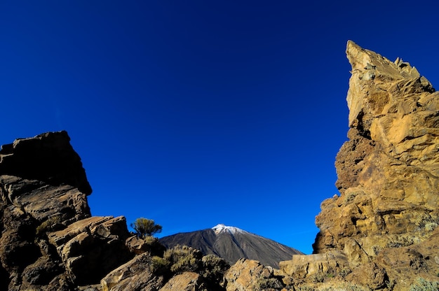 Woestijnlandschap in Nationaal Park Volcan Teide, Tenerife, Canarische Eilanden, Spanje