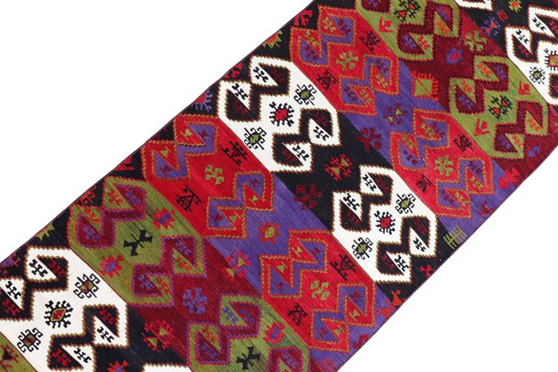 Wol geweven oud antiek Turks tapijt