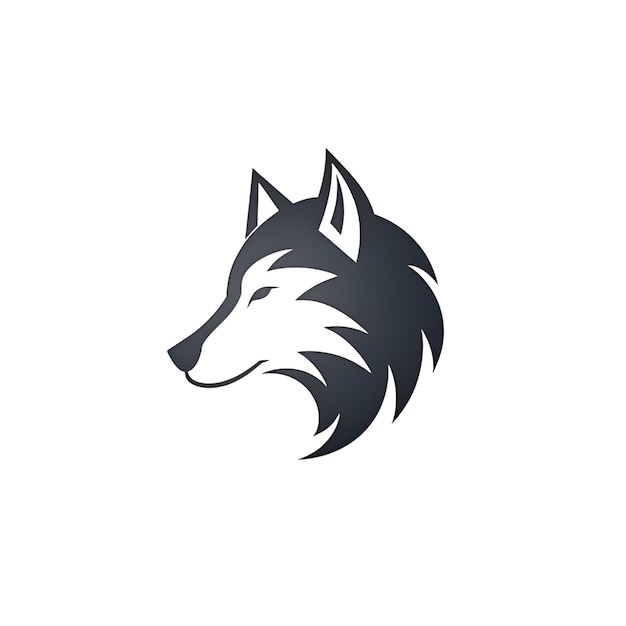 Wolf design inspiration vector template Creative Symbol of wild animal