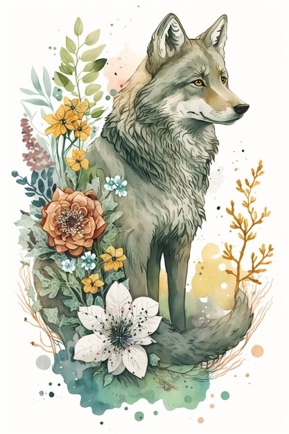 wolf-flowery-floral-