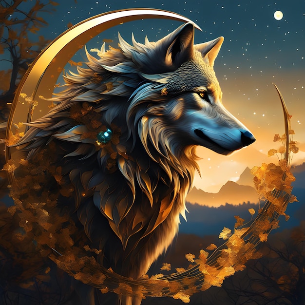 Wolf gouden concept art