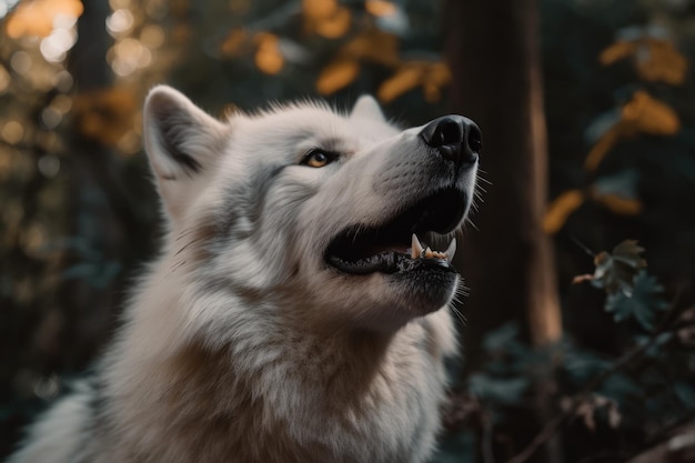 Wolf howling