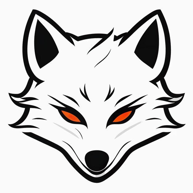 Wolf illustration Generative AI