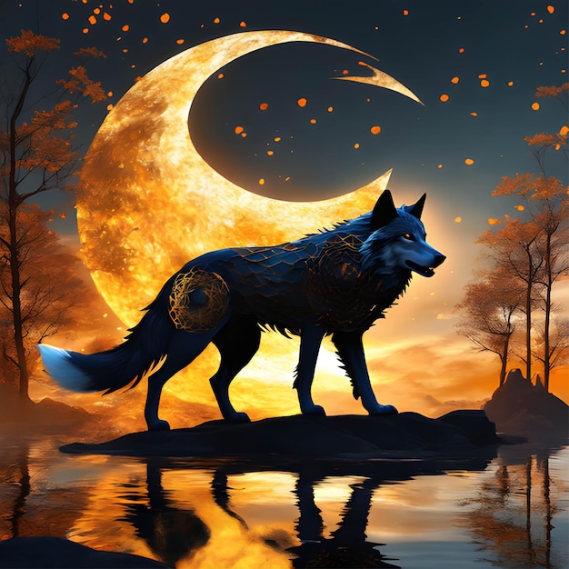 wolf image illustration