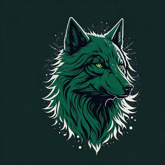 wolf logo vector ontwerp