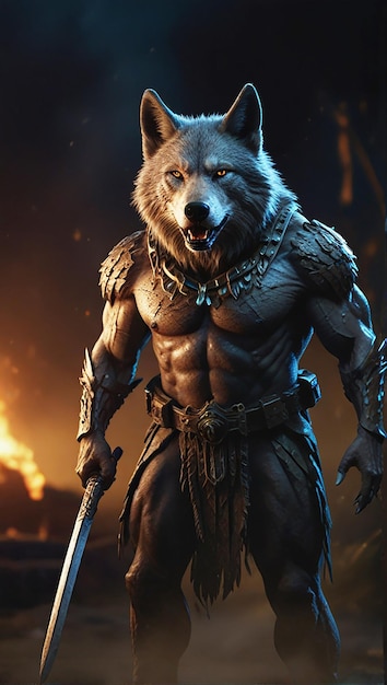 wolf man prepare forwa