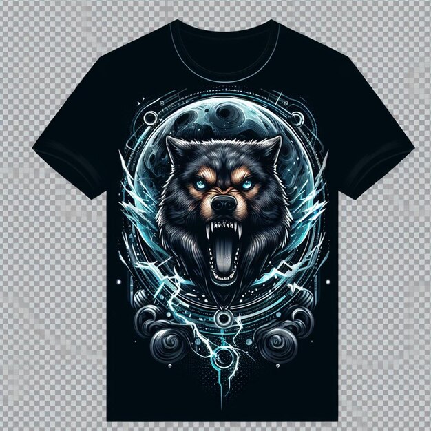 Foto wolf t-shirt ontwerp.