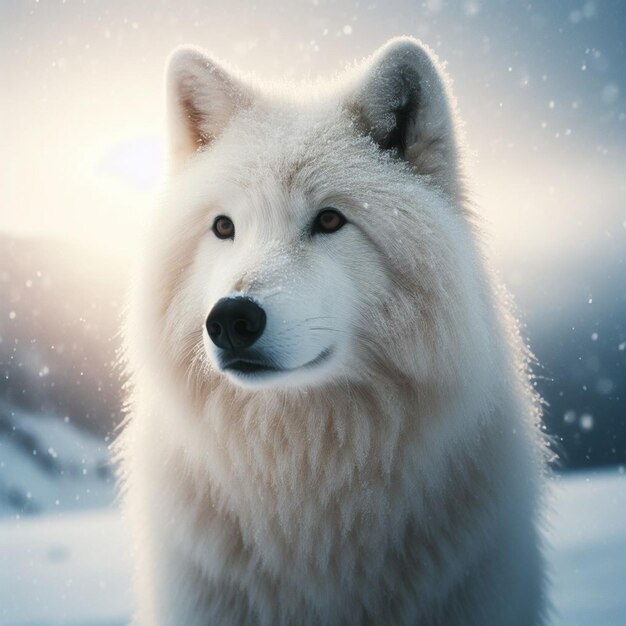 Wolf winterdier