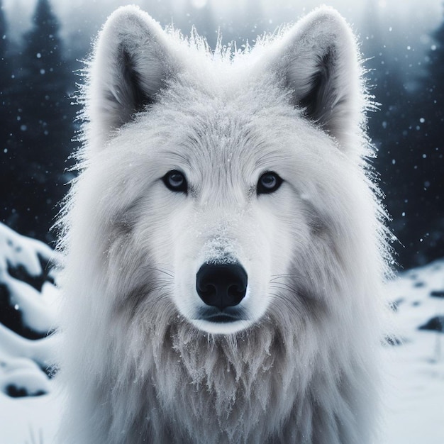 Wolf winterdier