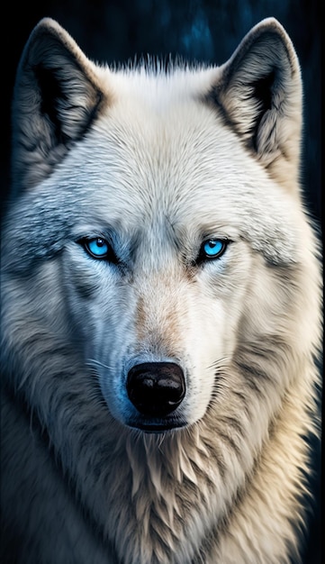 The wolf with blue eyes wallpapers