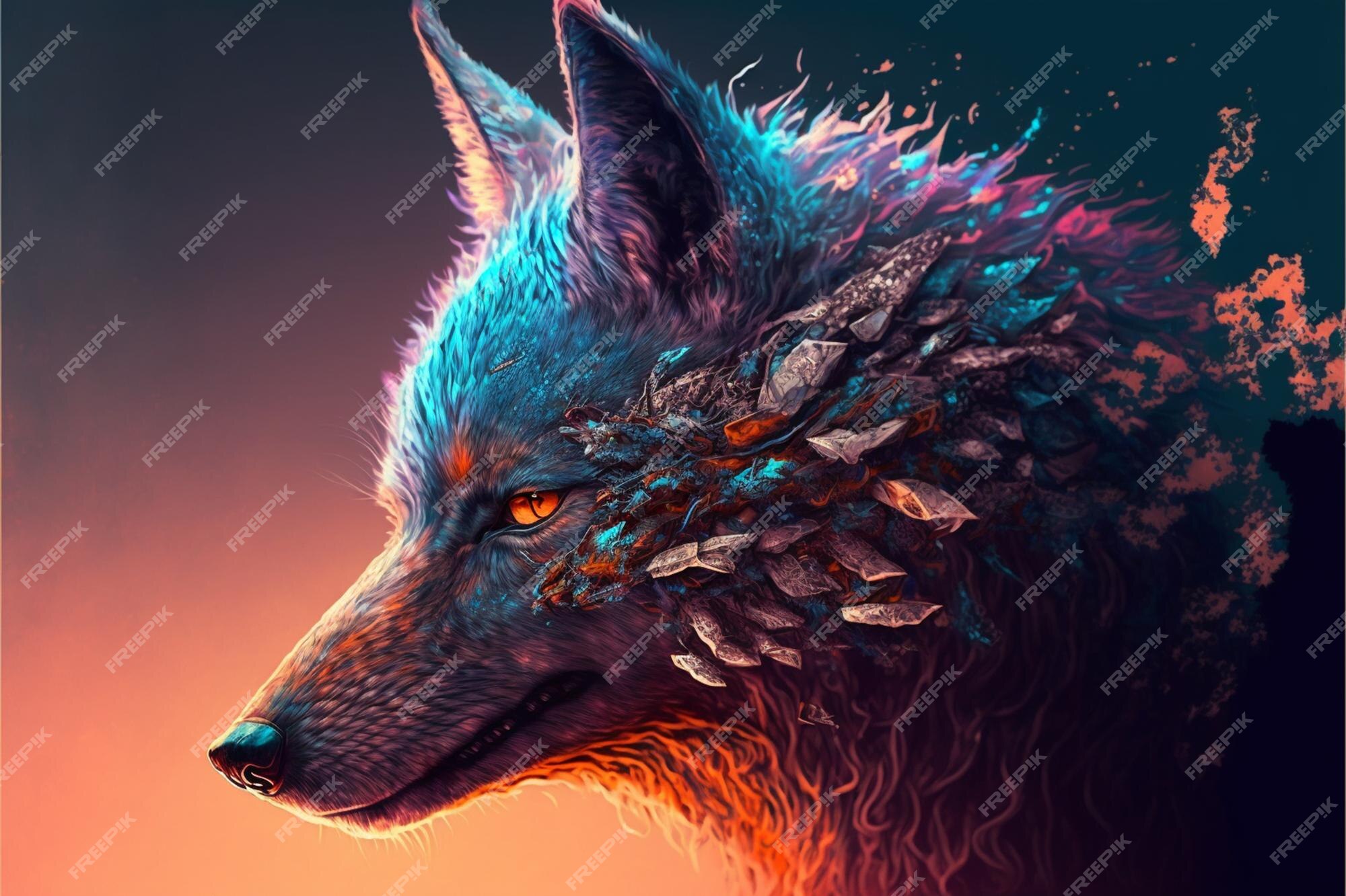 Premium Photo | A wolf with the name of the wolf