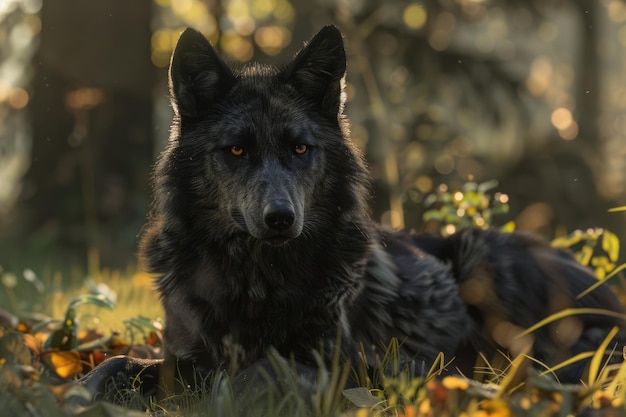 写真 ウルフ ブラック ウルフ