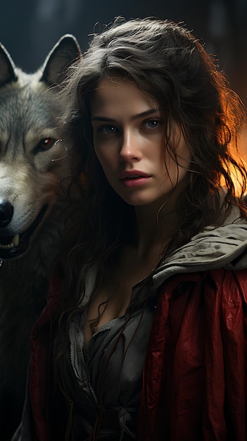 Wolf Woman Crying Castle Forest Horror Resolution