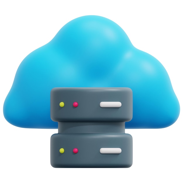 wolk 3d render pictogram illustratie