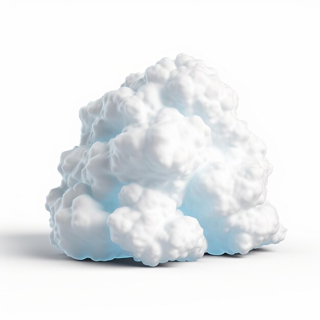 Wolk op een witte achtergrond Generatieve Ai