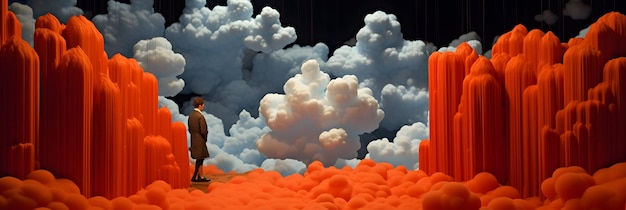 Foto wolken achtergrondbehang kleurrijk hemelontwerp