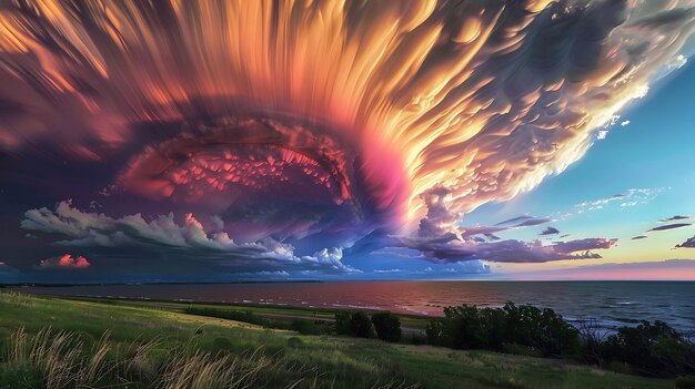 Wolken in de lucht foto prachtig landschap blauw luchtlandschap natuur hemel