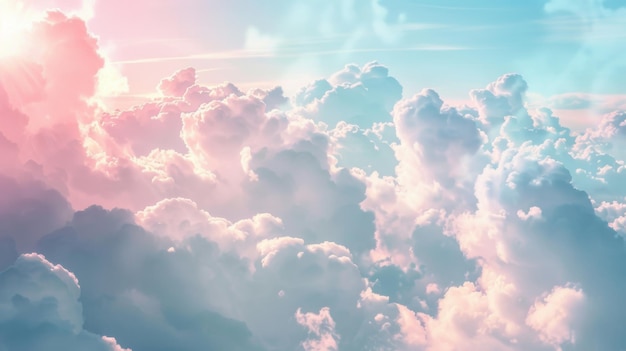 Wolken lucht achtergrond illustratie gegenereerd door ai