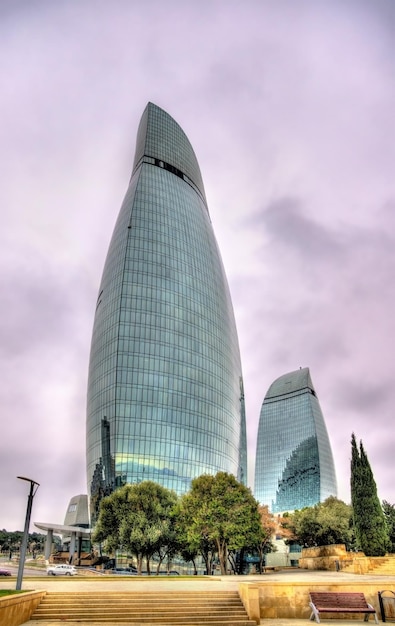 Wolkenkrabbers in Baku Azerbeidzjan