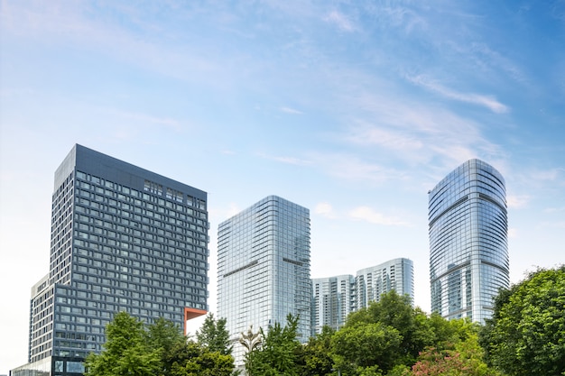 Wolkenkrabbers in Chengdu, China