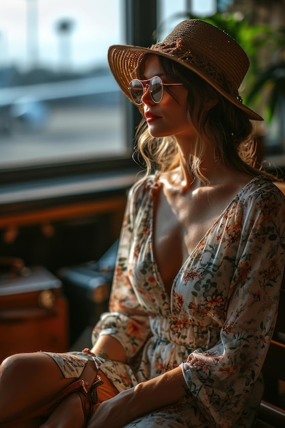 woman at the airport