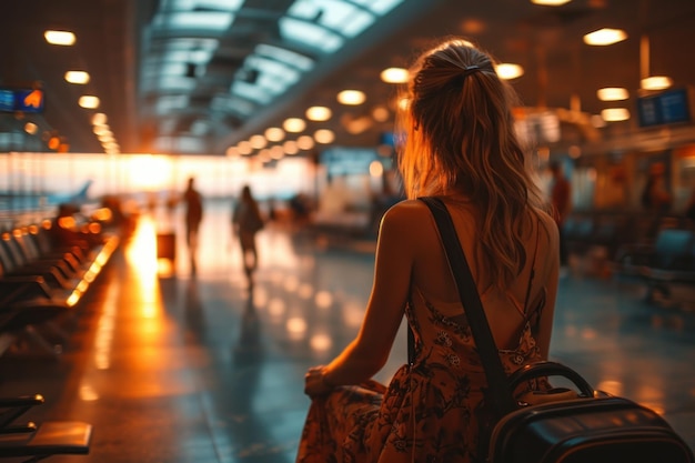 woman at the airport