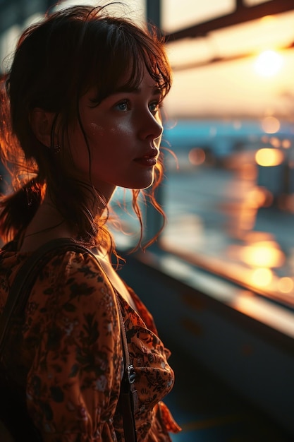 woman at the airport