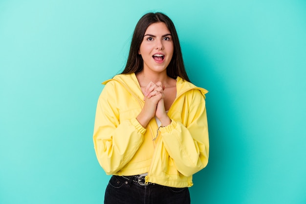 woman amazed and opening mouth looking to front