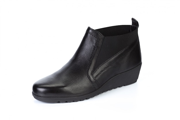 Woman ankle boots isolated