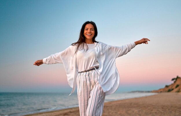 Woman on the beach