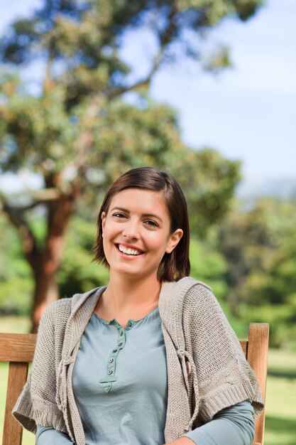 Woman on the bench