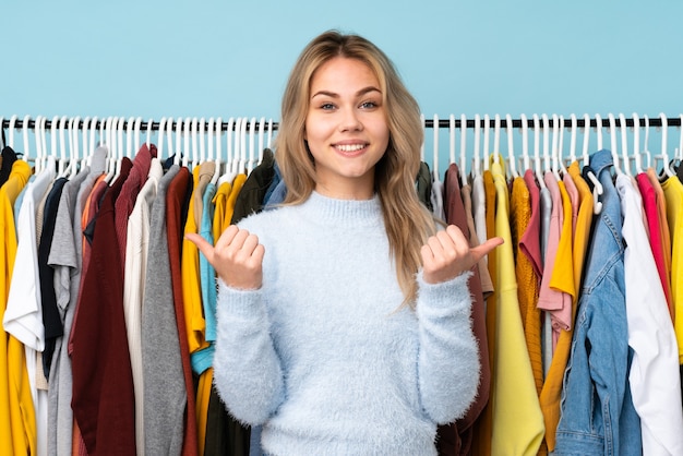 Woman buying some clothes