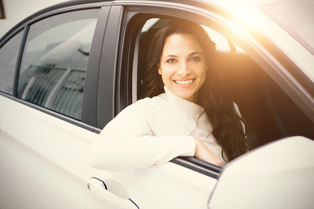 Woman in a car