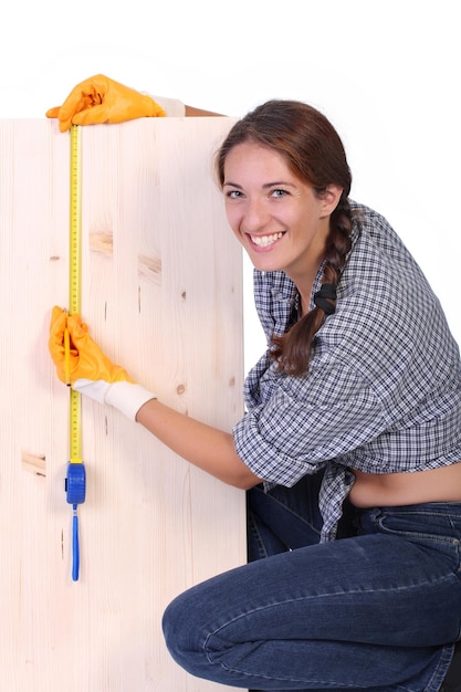 Woman carpenter