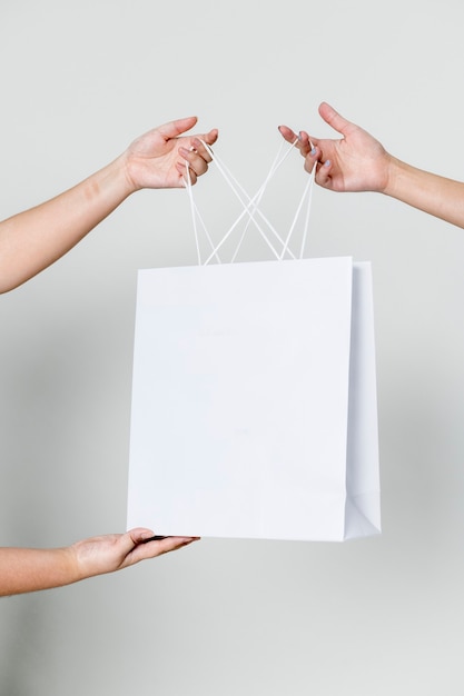 Woman carrying a shopping bag