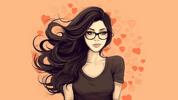 Woman cartoon female illustration woman illustration