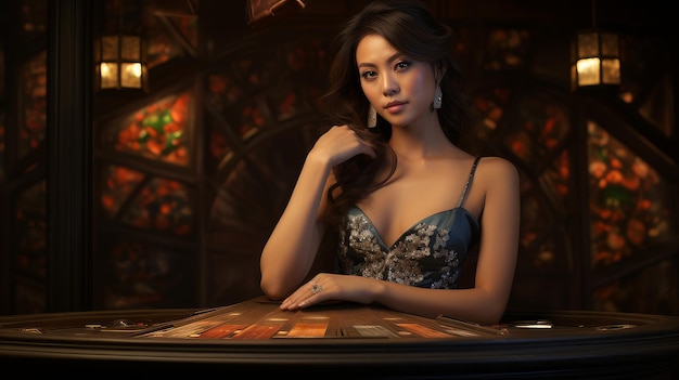 Woman in casino